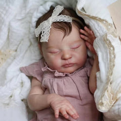 3D Painted Reborn Youngsters Girl Doll with Veins Cloth Body & Vinyl