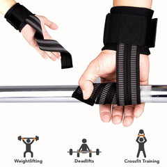 Fitness Wrist Band Pull up Grip Belt Palm Protection Straps