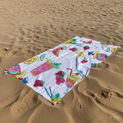 Tropical Drinks Lightweight Polyester Blanket - Ideal for Napping