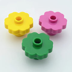 20pcs Mini Building Block Set DIY Flower & Clover Scene Kit Mixed Colors
