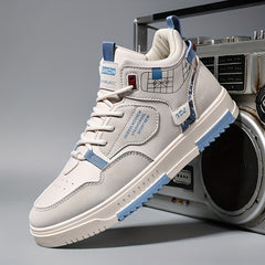 Men's High Top Skate Shoes Good Grip Breathable Lace up Sneakers
