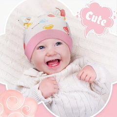 3pcs Bear Ears Infant Hats Baby Boy Girl Toddler Hats Beanie Cap