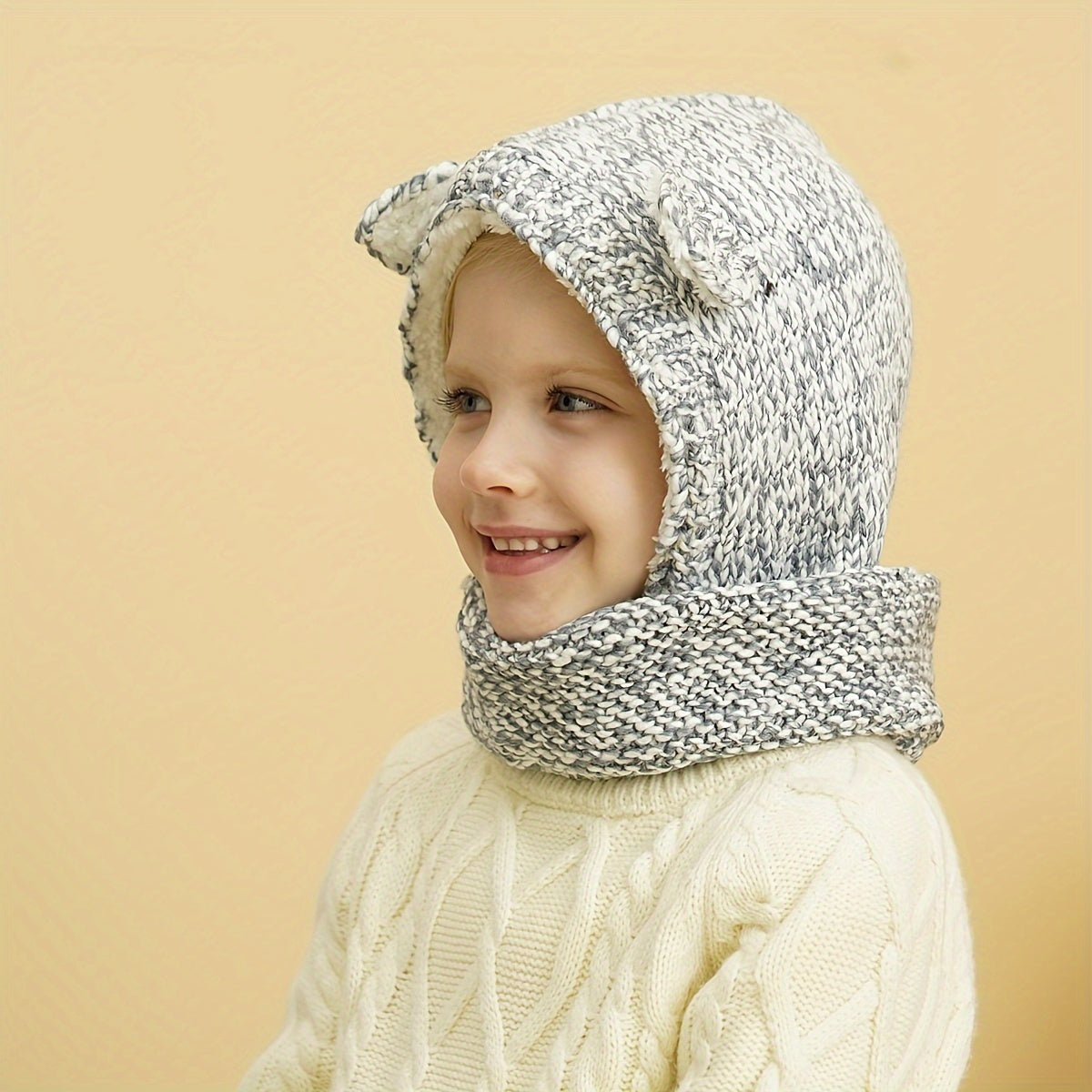 Kids Winter Hat with Neck and Ear Protection