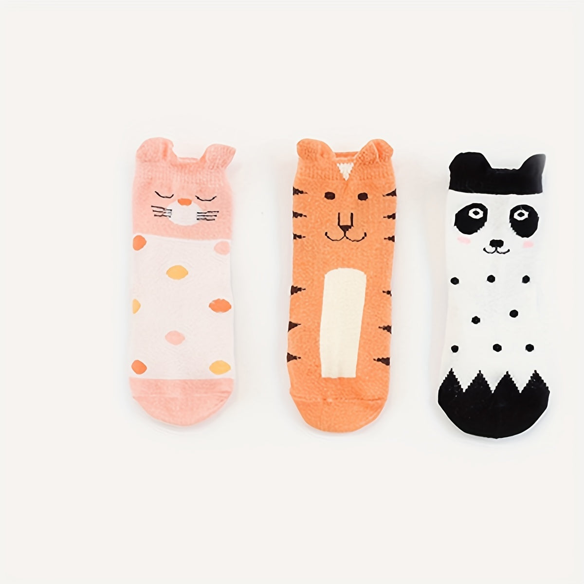 6 Pairs Baby Animal Pattern Non-Slip Socks for Kids