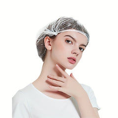50pcs Disposable Shower Cap Waterproof Elastic Shower Cap