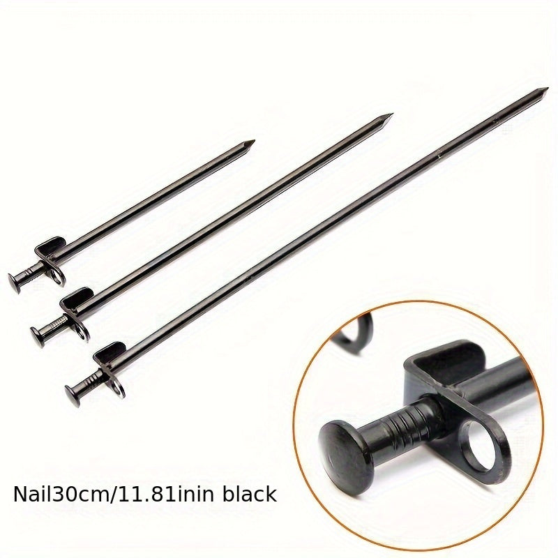 8PCS Outdoor Tent Stakes Steel Ground Nail Camping Accessories