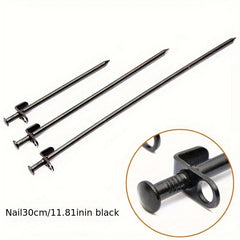 8PCS Outdoor Tent Stakes Steel Ground Nail Camping Accessories