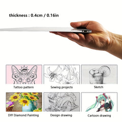 A3 Dimmable Led Light Pad Drawing Board Tracing Light Box