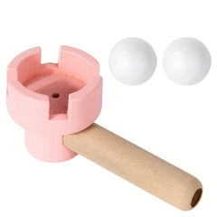 Wooden Balloon Blowing Toy for Kids Sensory Training Exercise
