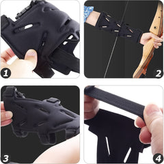 1pc Archery Arm Guard 3 Straps Full Protection Forearm Protector