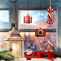 Christmas Decorations Plastic Socks Cane Pendants Small Pendants