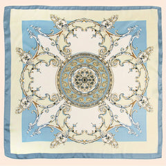 Chain Printed Square Scarf Thin Breathable Headscarf