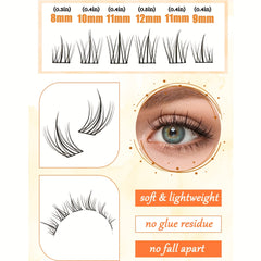 120pcs Smooth Faux Mink False Eyelashes DIY All Match Cluster