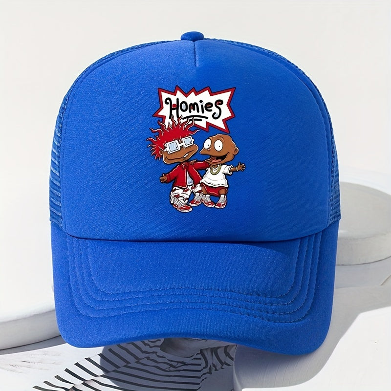 Cartoon Printed Peaked Cap Sunshade Baseball Cap