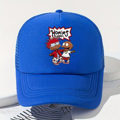 Cartoon Printed Peaked Cap Sunshade Baseball Cap