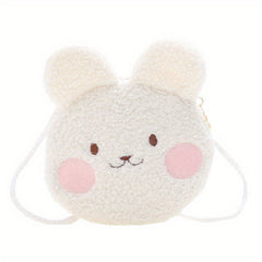 Bear Plush Crossbody Bag Small Animal Plush Coin Purse For Girls