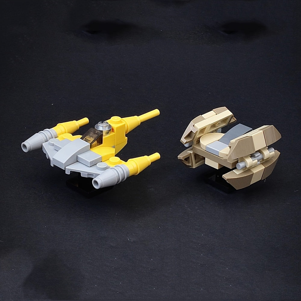 Naboo N1 & Vulture Fighter Block Set DIY Toy Gift for Movie Fans
