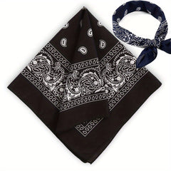 Paisley Print Bandana Neckerchief Hip Hop Cowboy Hankies Head Wrap