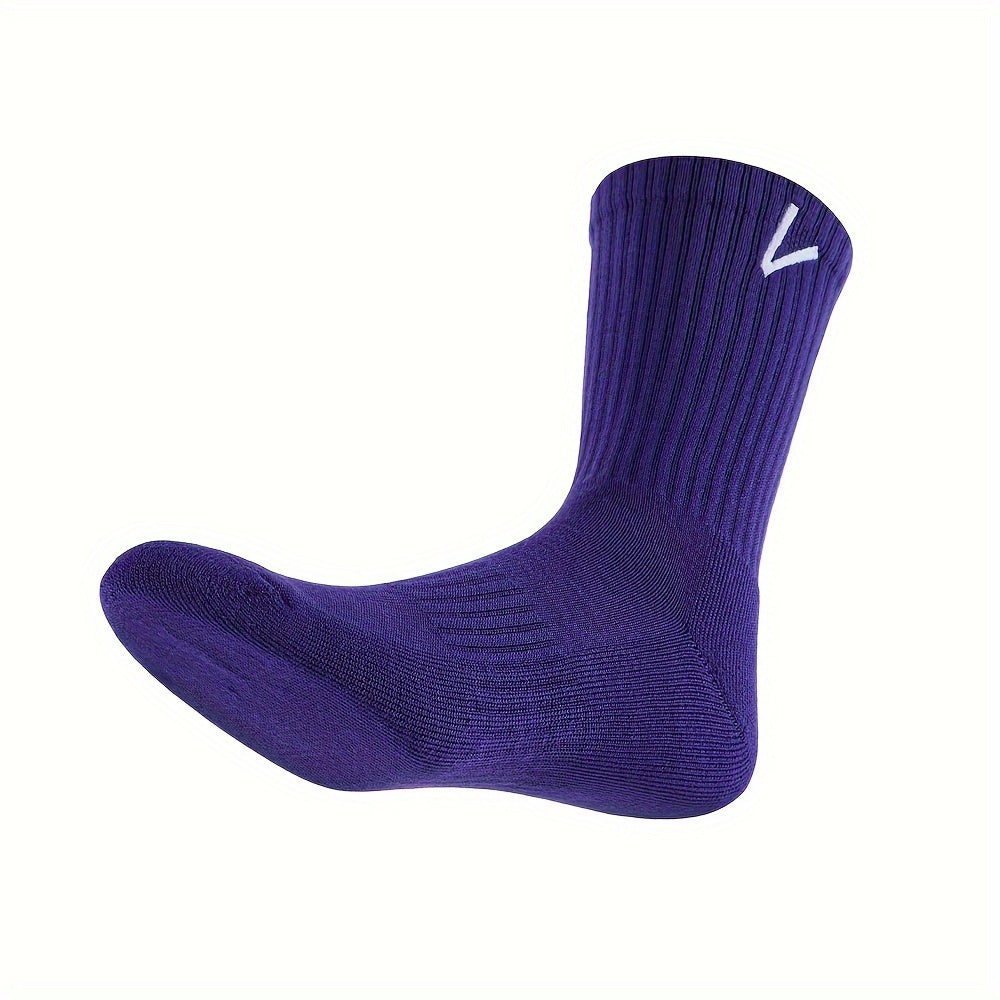 Veidoorn Basketball Socks Thickened Anti Slip Compression Socks