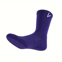 Veidoorn Basketball Socks Thickened Anti Slip Compression Socks