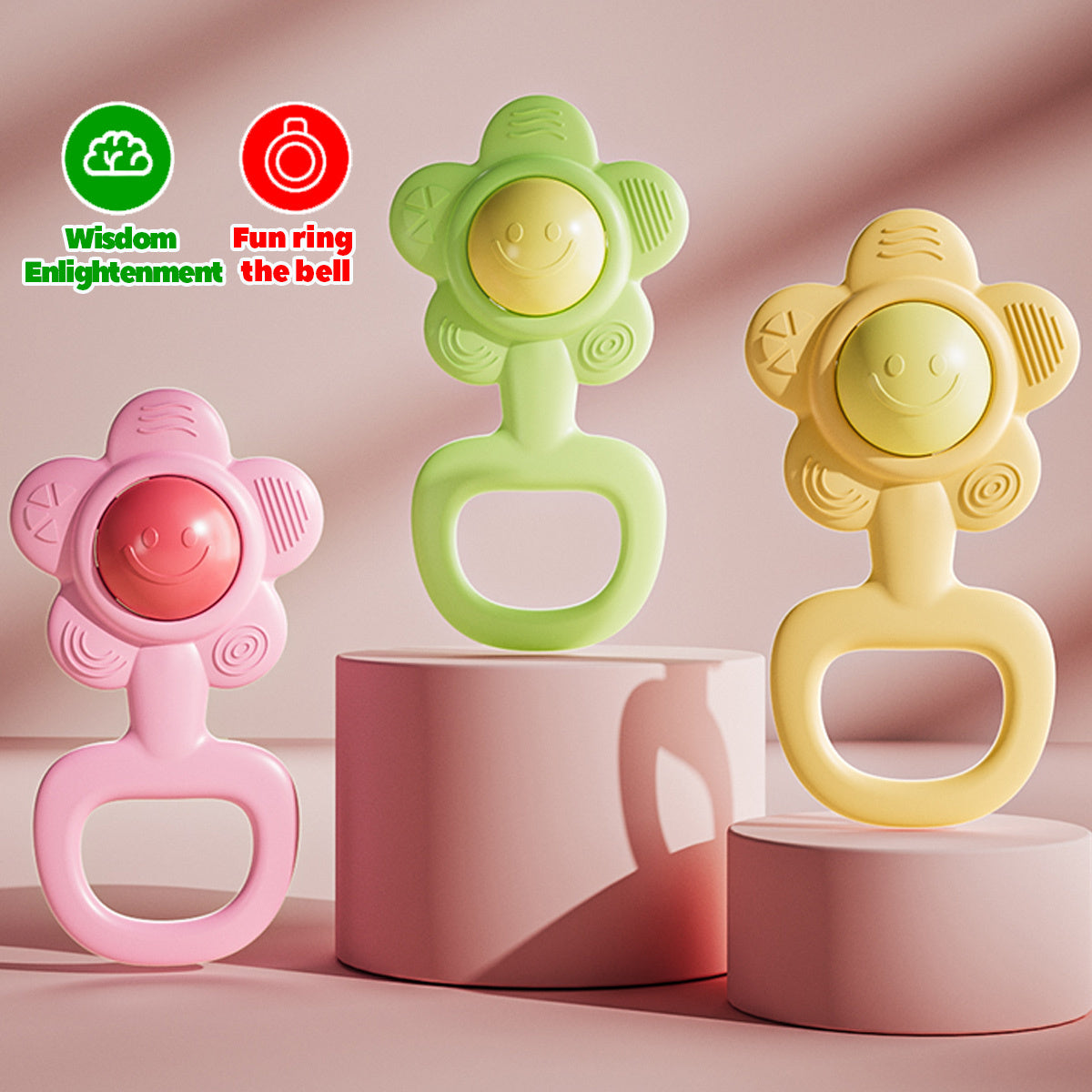 Sunflower Hand Bell Toy for Children Boys and Girls
