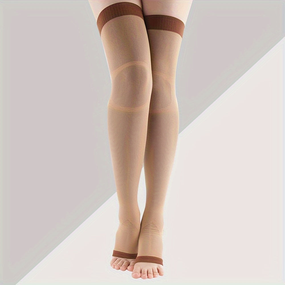 Size Up Toeless 1pair Compression Socks Knee High for Women