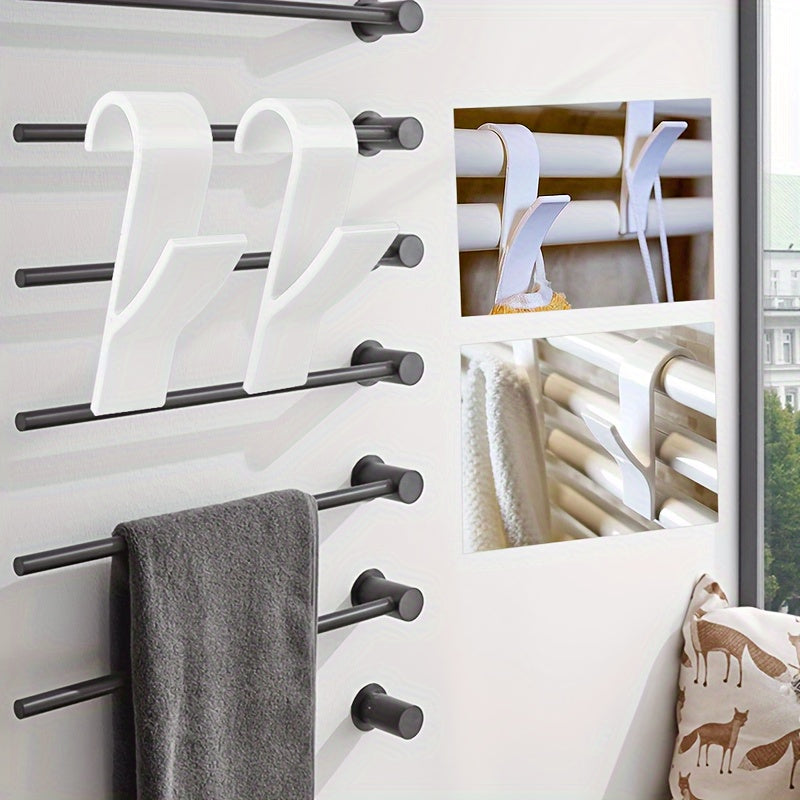 3 Pcs Radiator Bracket Hook Plastic Heating Towel Rack Hook