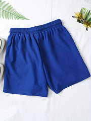 Waffle Drawstring Waist Shorts for Summer