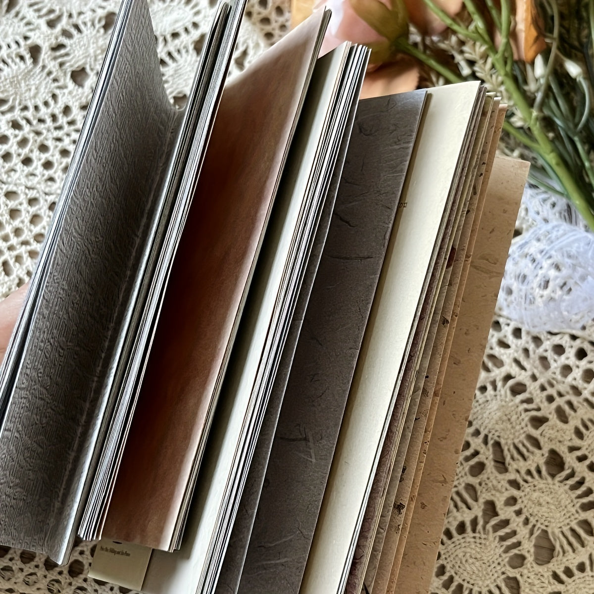 12pcs Retro Salt Series Journal Decoration DIY Background Paper