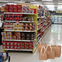 Hand Painted Hemp Bag