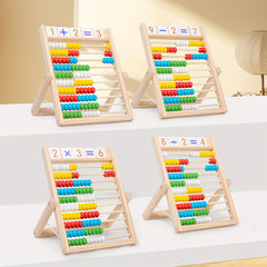 Wooden Computing Frame with Numbered Pegs