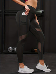 Women's Spliced Mesh Yoga Leggings Tight & Stretchy for Maximum Comfort