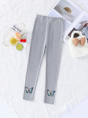 Girls' Butterfly Leggings, Cute and Colorful Print