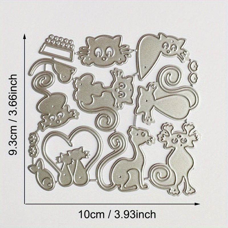 Cat Animal Metal Cutting Dies for Card Decoration DIY Scrap