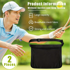 Nylon Tennis Ball Holder Waist Bag for Outdoor Sports