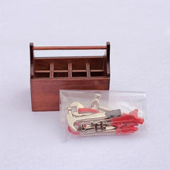 8 Pcs Mini Toolbox Metal Alloy Tool Set Repair 1 12 Toy Set House