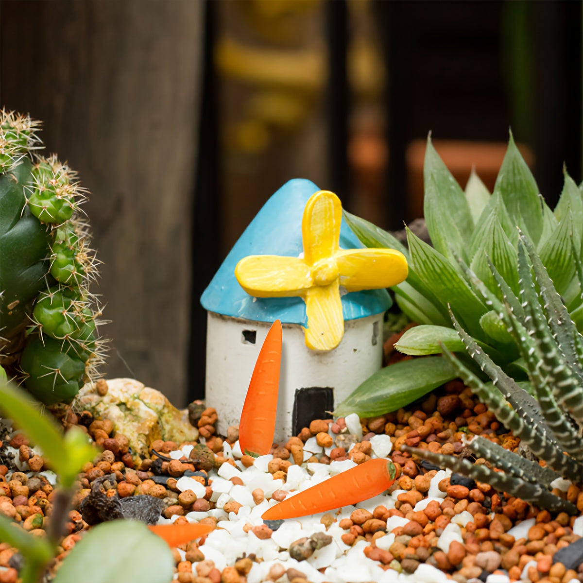 Mini Carrot DIY House Scene Accessories