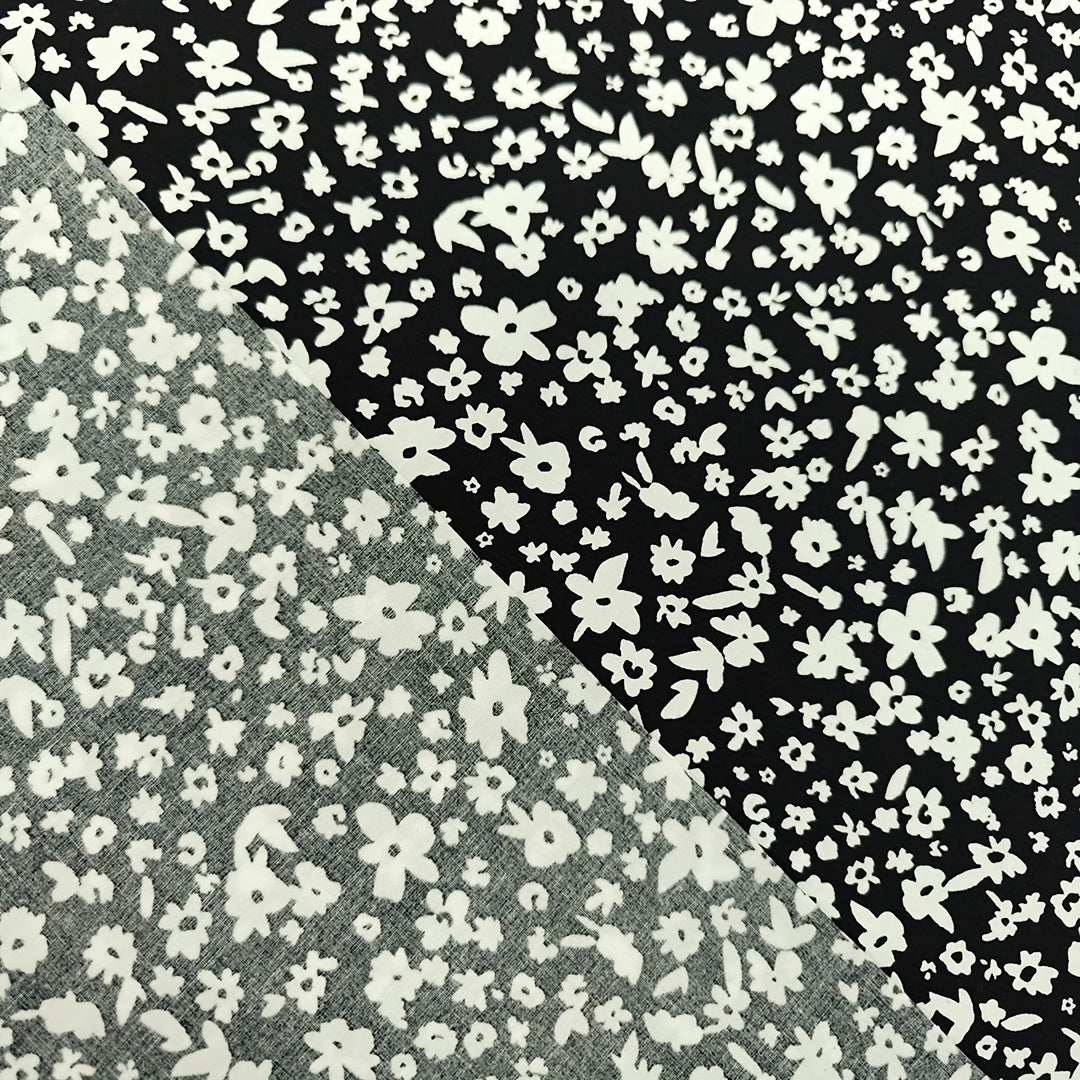 1yd Faux Cotton Fabric for DIY Clothes Pants Dress Quilt Covering