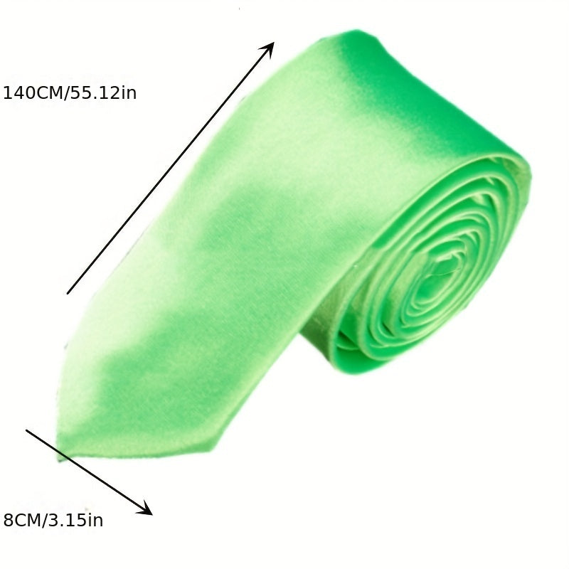 Men's Solid Necktie Business Wedding Party Necktie Gift For Men