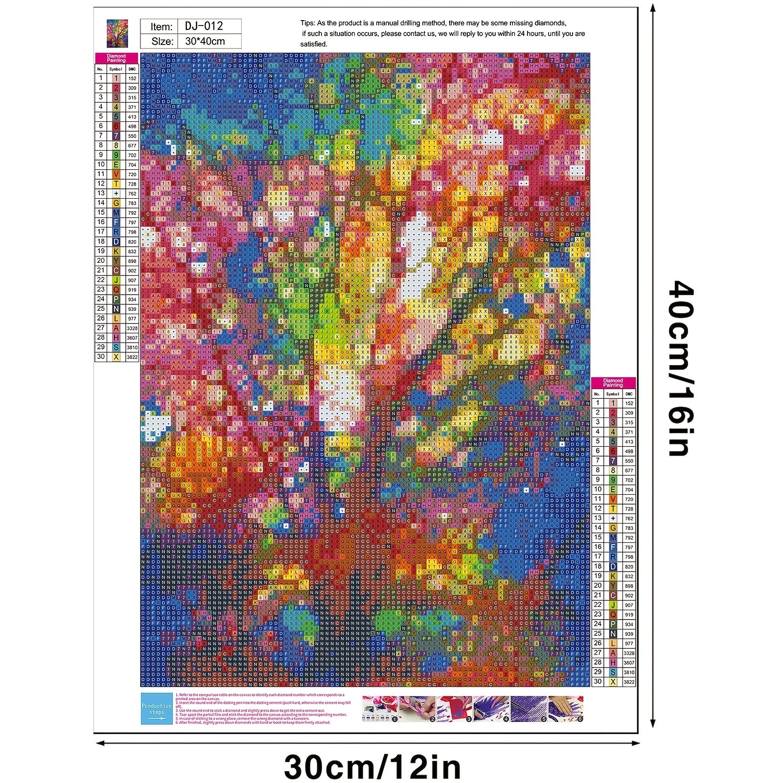 Colorful Tree Gem Arts Diamond Painting Kit 5D Full Round Rhinestone Home Deco