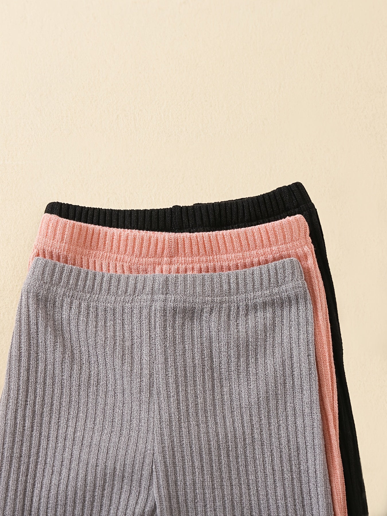 Baby Girl Pencil Pants 3pcs Set Casual Trousers