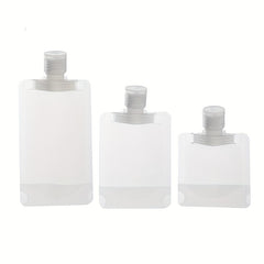 Travel Plastic Refillable Pouches Portable Empty Squeeze Bag