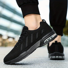 Men's Air Cushioned Lace up Sneakers Comfortable Shoes