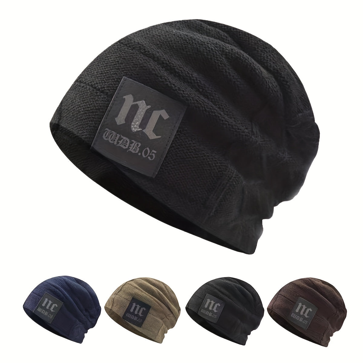 Men's Windproof Woolen Hat Warm Knitted Hat