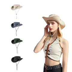 Cowboy Bucket Hat Breathable Sun Hat Hiking Fishing Boon