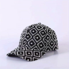 Women's Heart Rhombus Embroidery Baseball Cap Lightweight Sun Hat