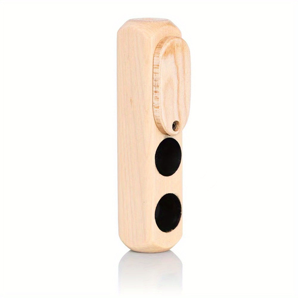 Portable Wood Cigarette Case Double Hole Double Hole With Storage