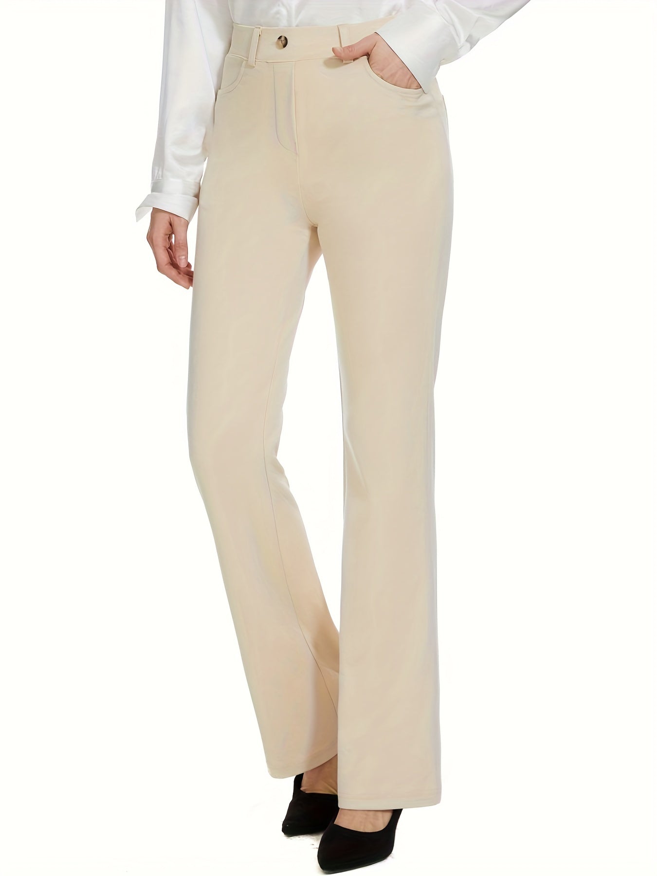 Straight Leg Trouser Pants - Office Wear