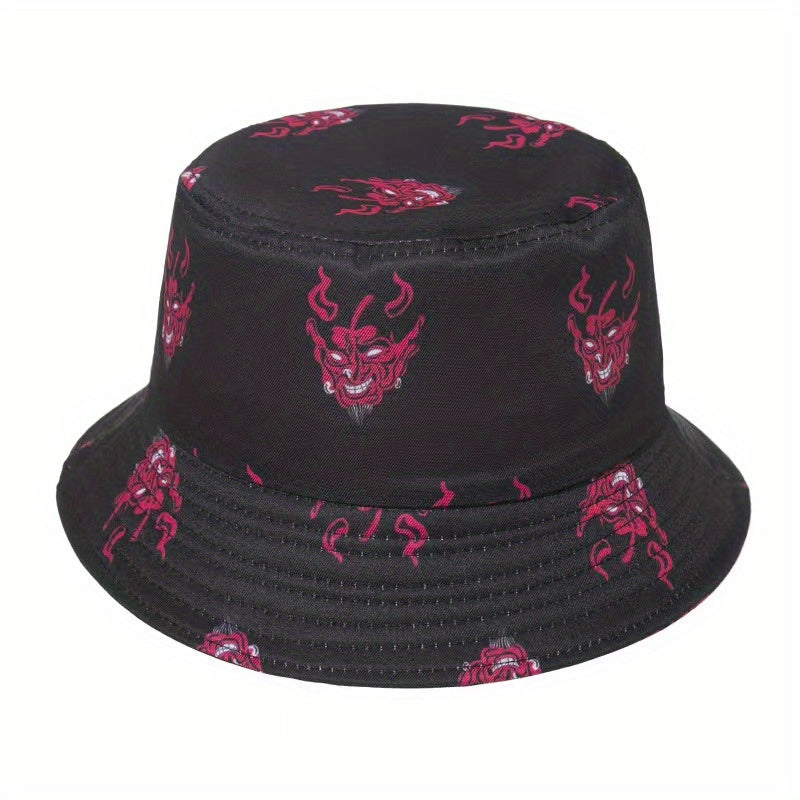 Men's Street Print Sunshade Bucket Hat Fisherman Hat