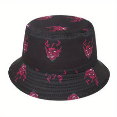 Men's Street Print Sunshade Bucket Hat Fisherman Hat